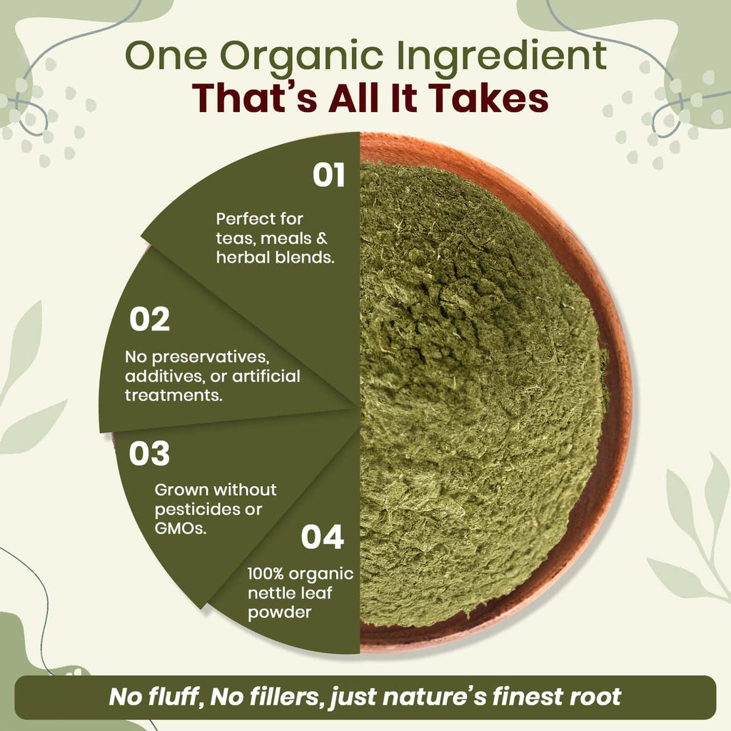 Authentic Organic Way nutritional powder packaging showing ingredient details