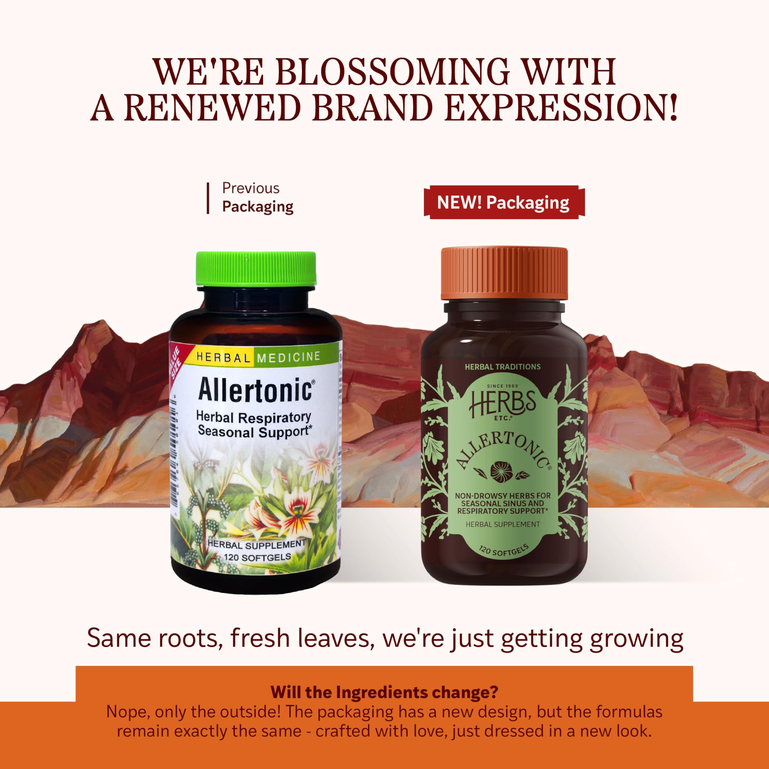 Herbs Etc Allertonic herbal supplement bottle side profile