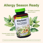 Herbs Etc Allertonic bottle with respiratory support label detail