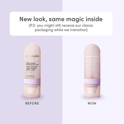 Evereden face mist packaging showing vitamin complex label