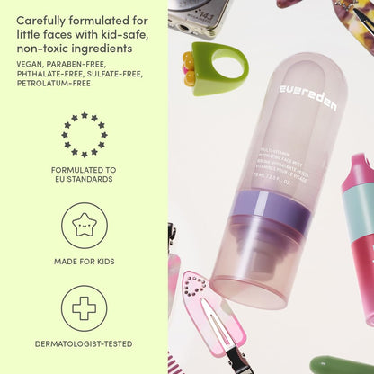 Evereden Kids skincare collection travel size mist bottle