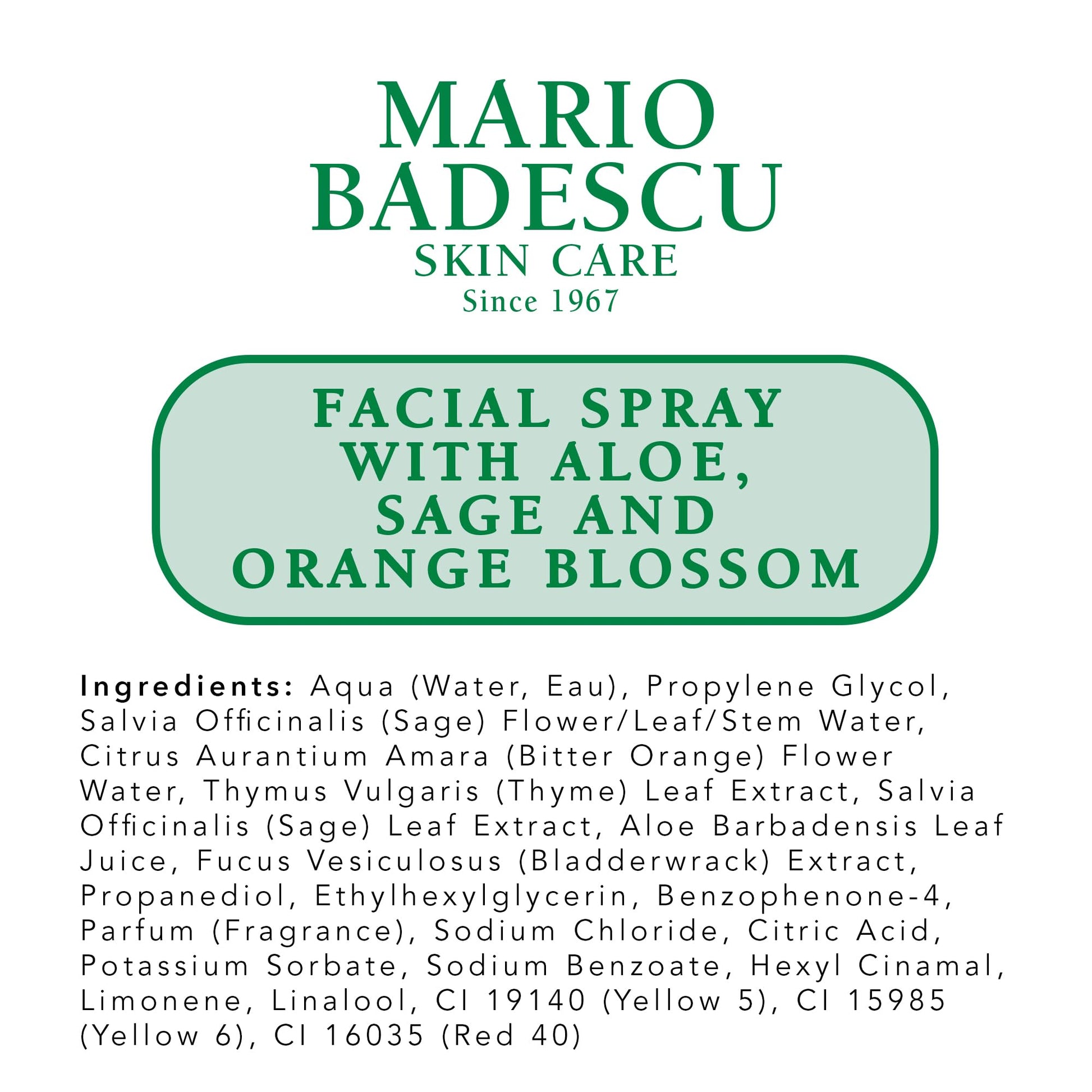 Mario Badescu multi purpose citrus fragrance facial spray for all skin types
