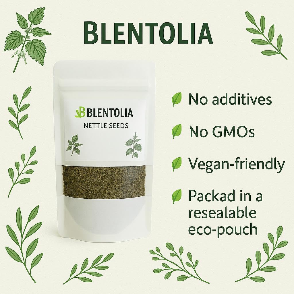 Blentolia natural sun dried stinging nettle seeds rich in vitamins A C and K