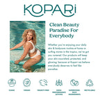 Kopari sheer setting spray promotional aesthetic product layout