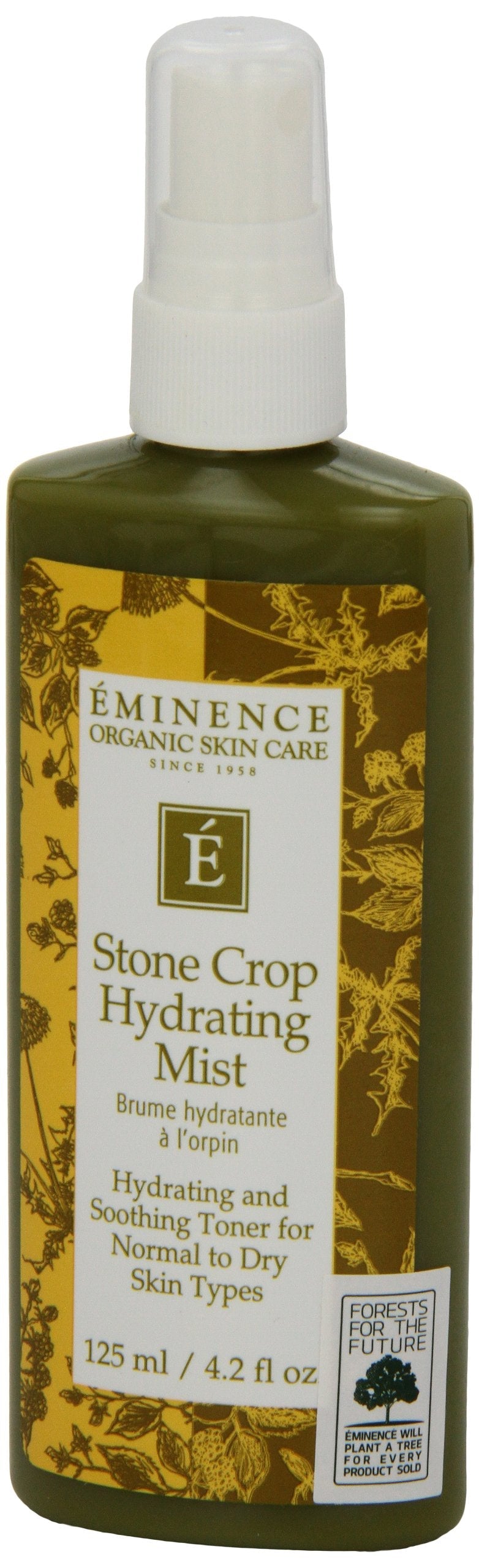 Eminence Organic Skin Care hydrating setting spray mist pump mechanism