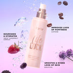 Tarte Life Lock Hydrating Setting Spray label typography details