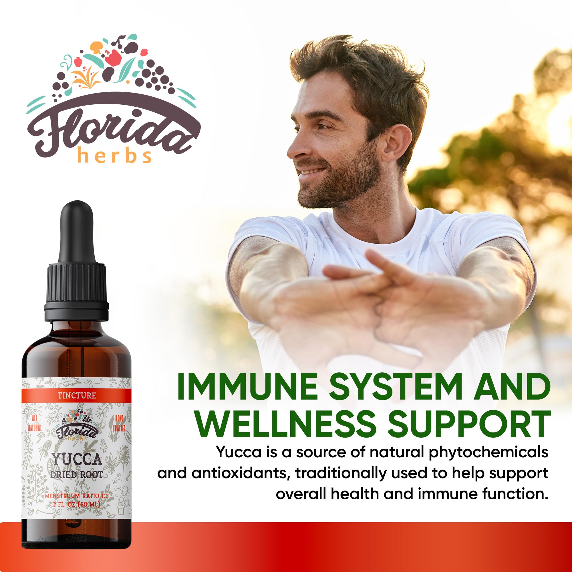Florida Herbs Yucca Tincture herbal supplement label details