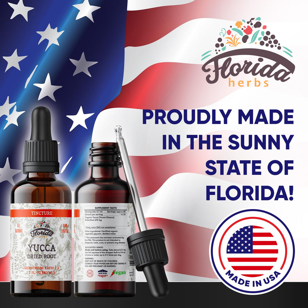 Florida Herbs Yucca Glauca liquid supplement for gut health