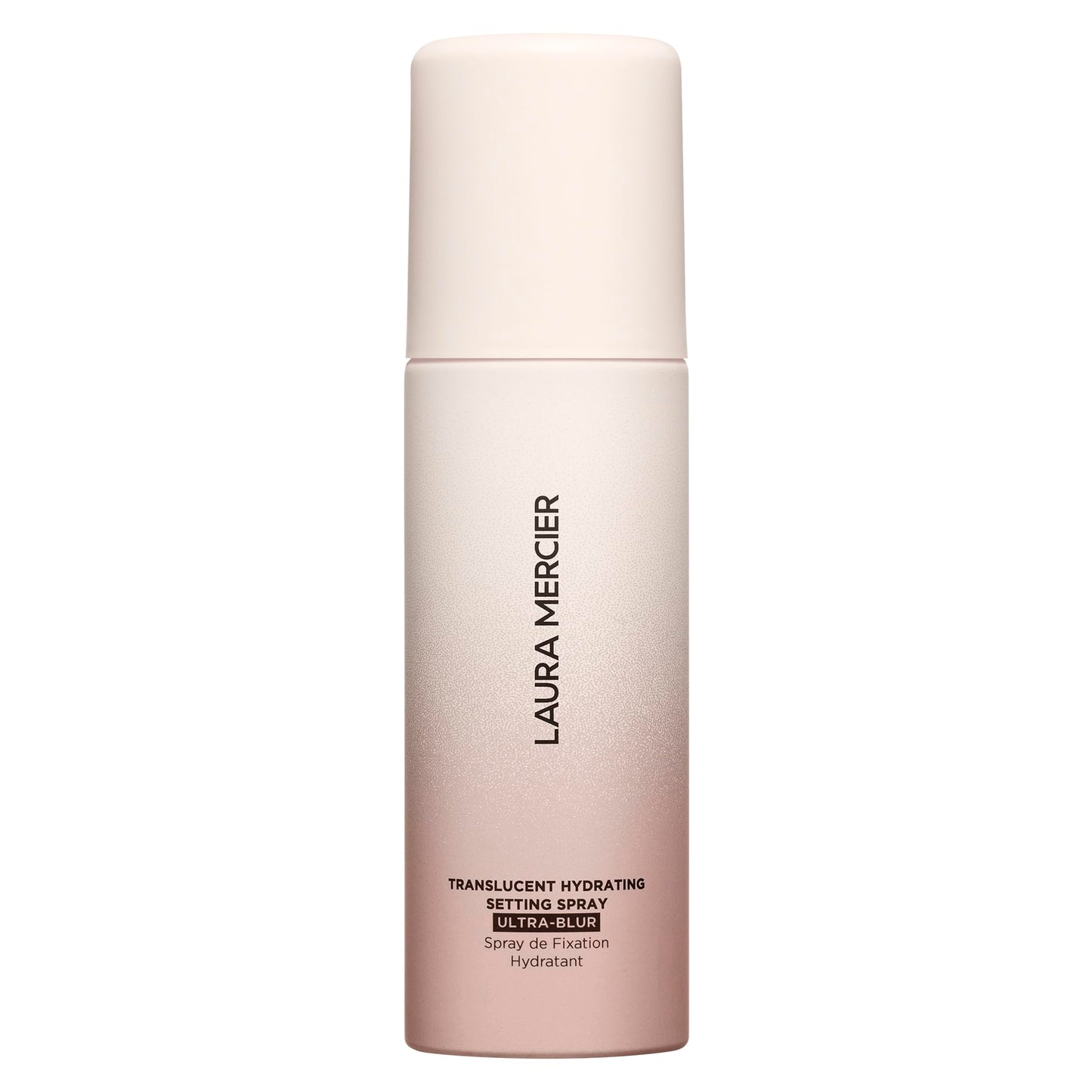 Lifestyle product shot of Laura Mercier setting spray for makeup routine