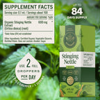 Herbamama Stinging Nettle four ounce bottle dropper mechanism for rapid systemic absorption