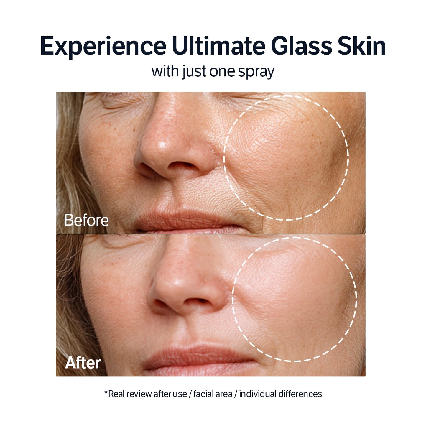 Authentic SUNGBOON EDITOR ultra-low molecular collagen face mist container top view