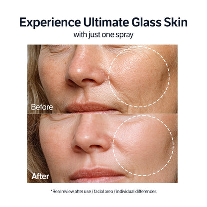 Authentic SUNGBOON EDITOR ultra-low molecular collagen face mist container top view