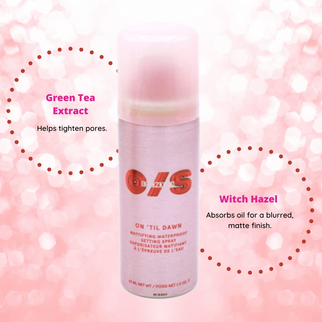 Patrick Starrr mini waterproof setting spray 46 mL packaging back details