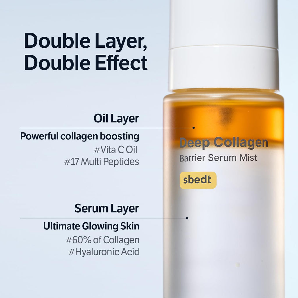 Sungboon Editor Deep Collagen Barrier Serum Mist lifestyle usage flat lay