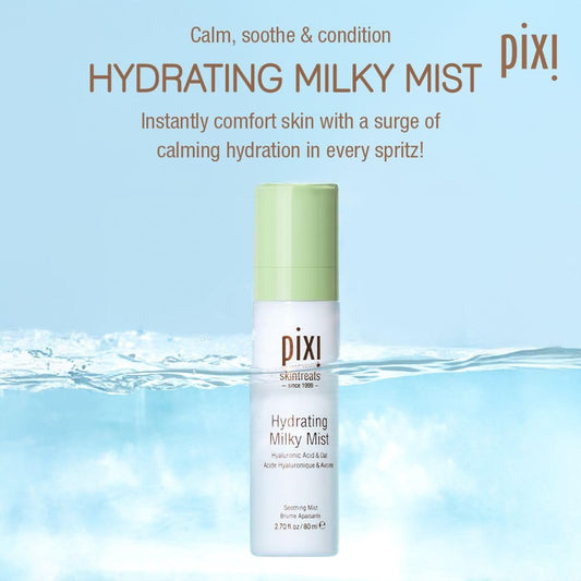 Pixi Hydrating Milky Mist 80ml skincare spray for dry skin hydration