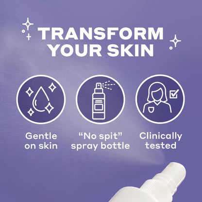 Product texture demonstration of Mario Badescu repairing mist