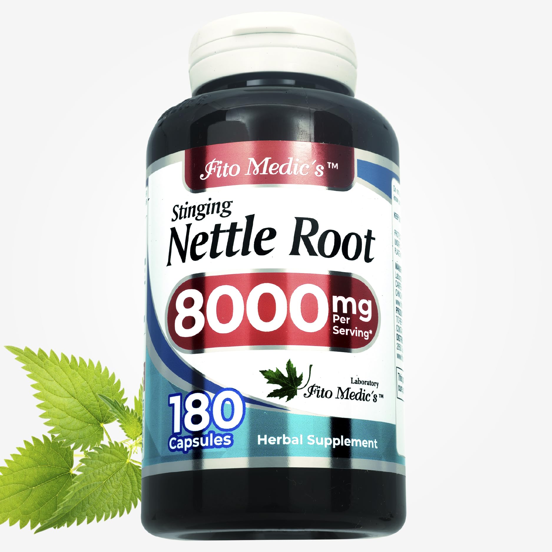 Fito Medics Lab stinging nettle root extract supplement facts and ingredient label details