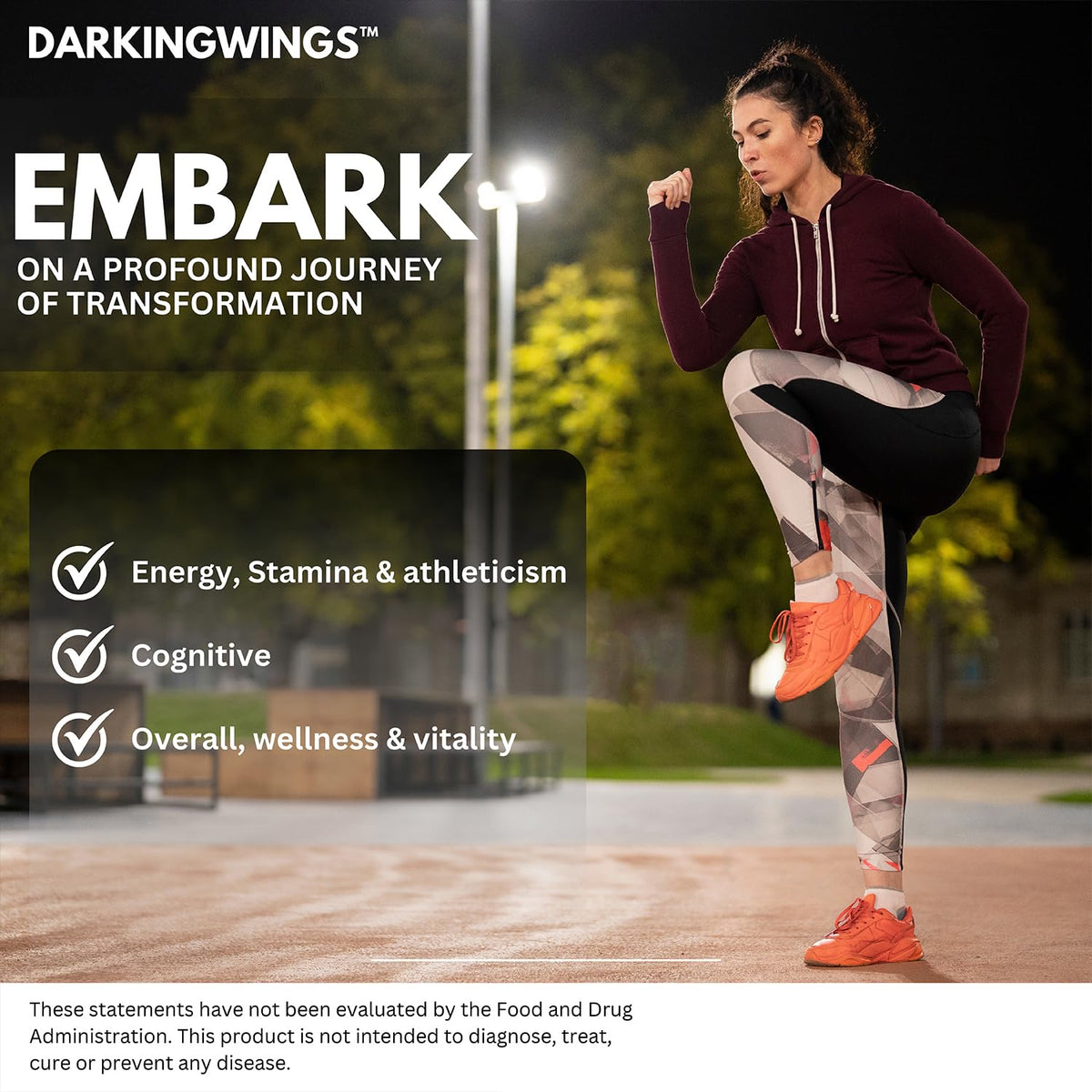Darkingwings ginseng rhodiola and shilajit blend vegetarian capsules