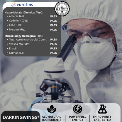 Darkingwings wellness supplement packaging showing key herbal ingredients