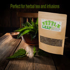 Alkaline Electrics loose cut and sifted nettle leaves
