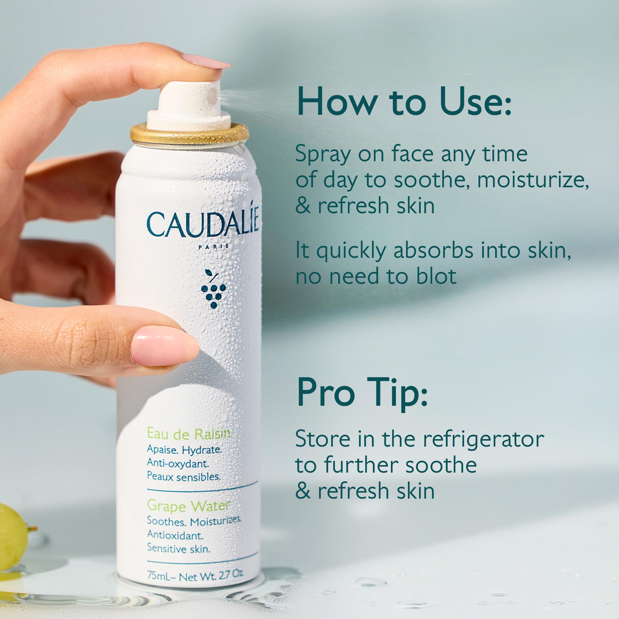 Authentic Caudalie Grape Water imported skincare