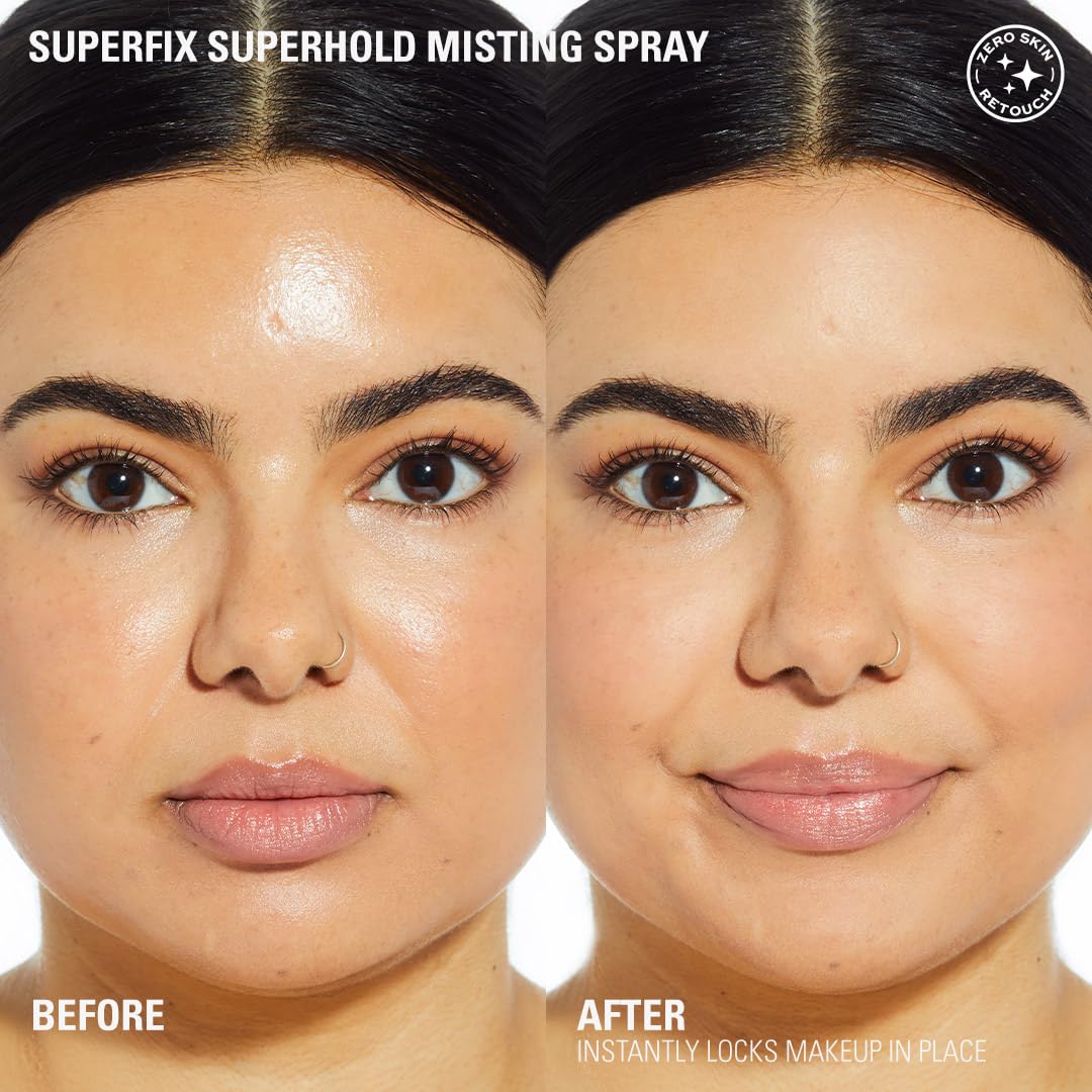Revolution Beauty ultra matte fixing spray showing product details and 150 ml sizing text