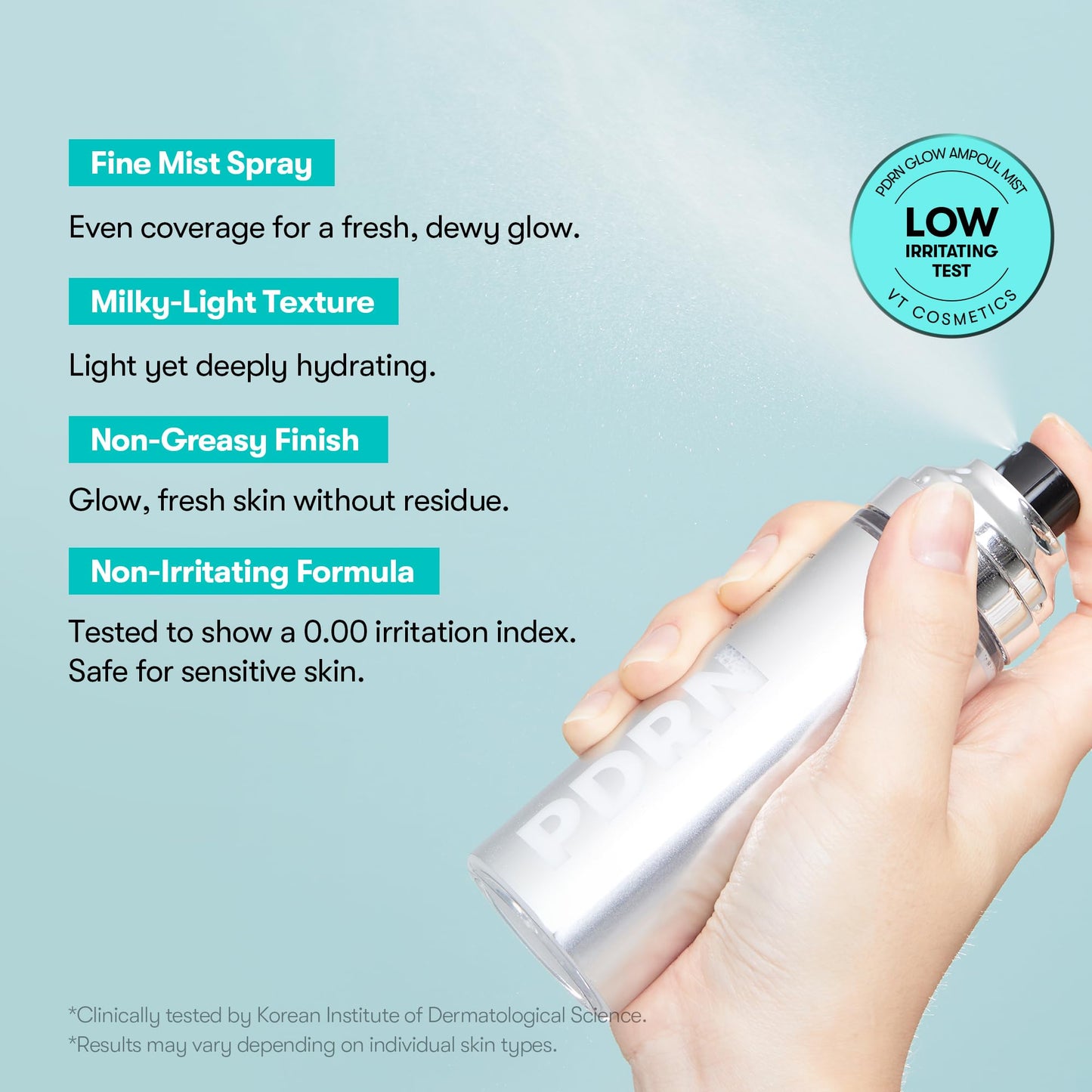 Vegan PDRN ingredient highlight on product packaging