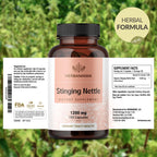 Premium imported HERBAMAMA Urtica Dioica root extract dietary capsules for daily bladder wellness