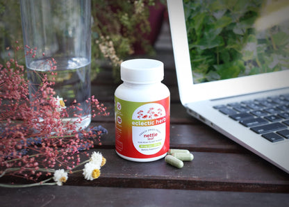 Eclectic Institute freeze-dried whole herb nettle bottle