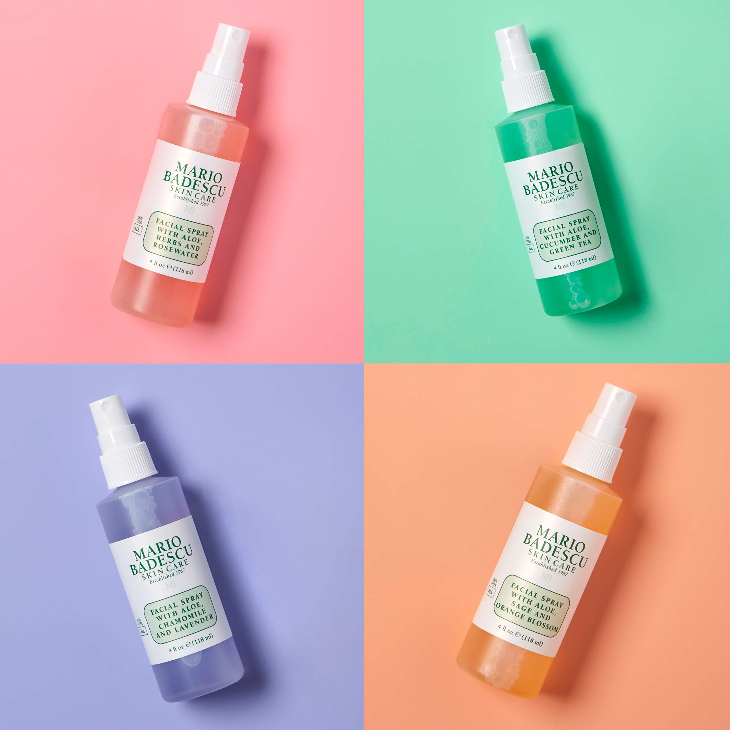 Mario Badescu Lavender and Orange Blossom face mists 2 ounce bottles