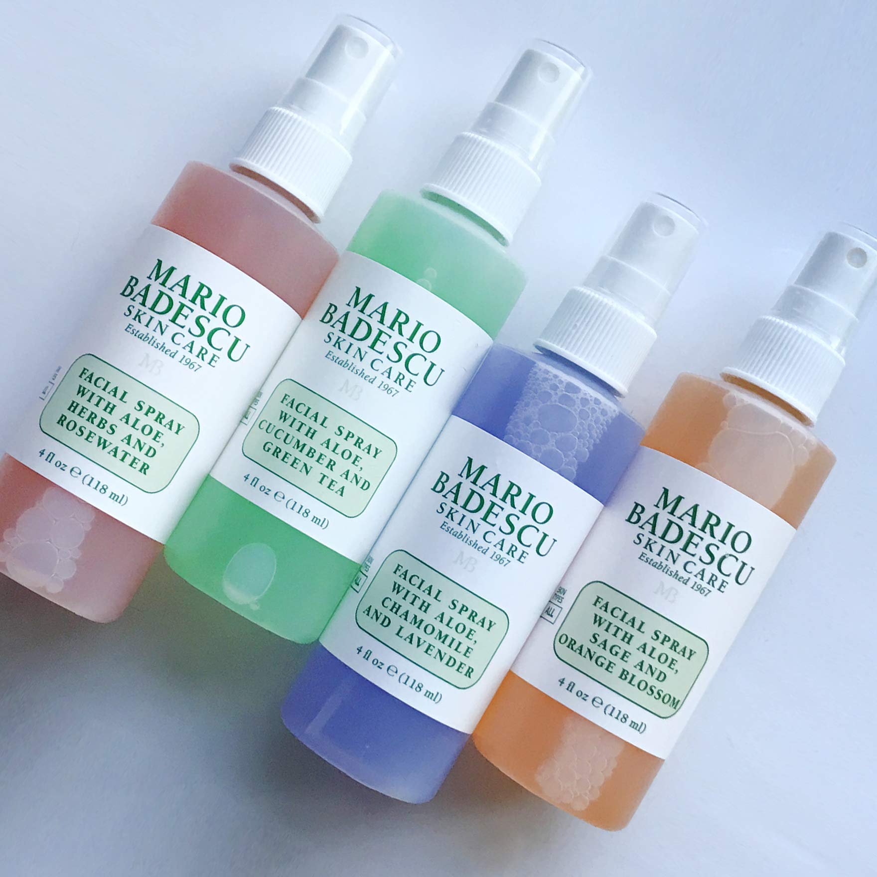 Mario Badescu travel size hydrating face spray set bottle display