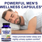 Ocnisdns prostate health formula close up look at the side panels and daily dosage instructions