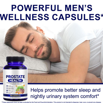 Ocnisdns prostate health formula close up look at the side panels and daily dosage instructions