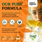 Packaging details of Wild And Organic alcohol free vegan herbal tincture showing non GMO seal