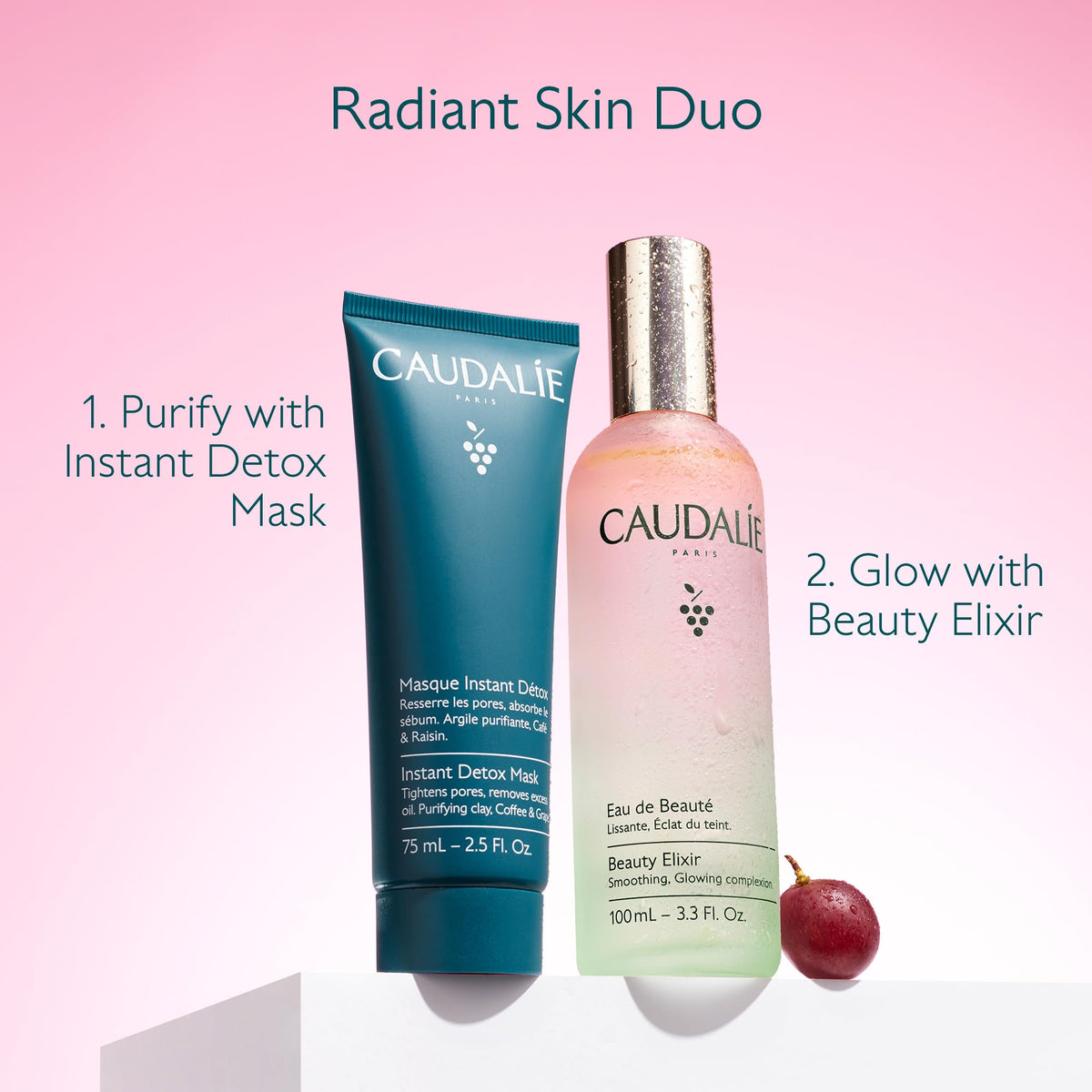 Caudalie Beauty Elixir authentic USA imported product display