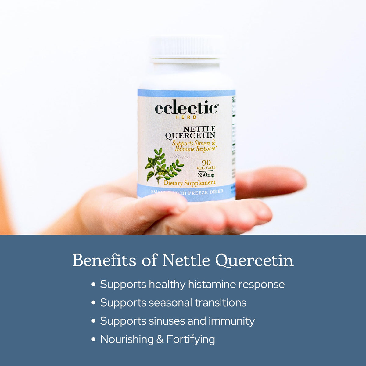 Eclectic Institute Nettle Quercetin 90 capsules label details