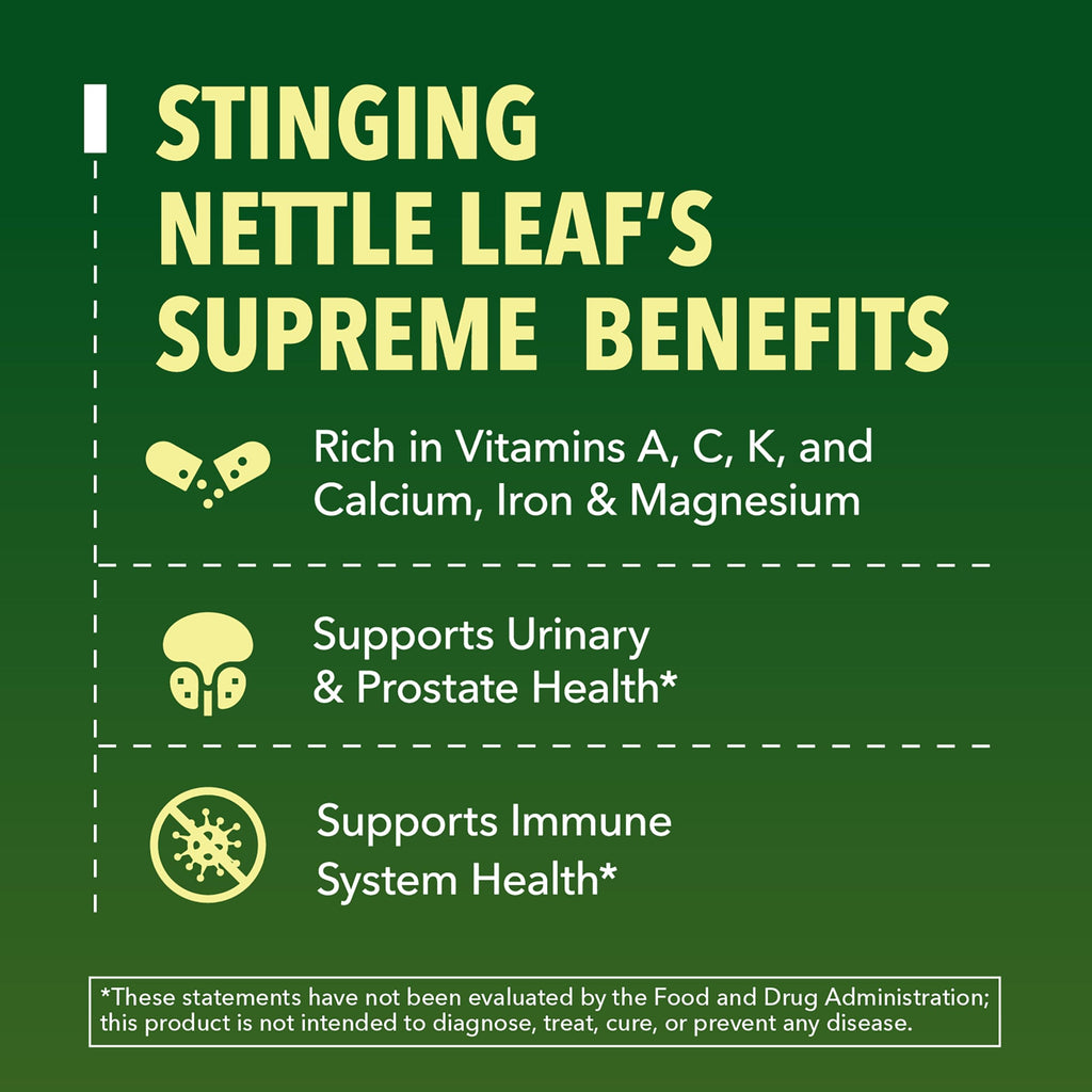 Authentic USA imported Havasu Nutrition nettle drops dietary supplement facts label