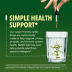One fluid ounce bottle of Havasu Nutrition organic nettle extract for seasonal allergies