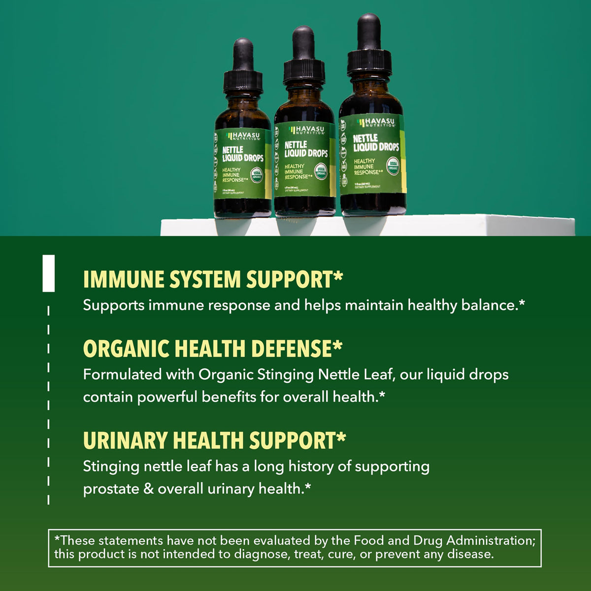 Havasu Nutrition organic herbal drops for urinary tract and joint mobility support