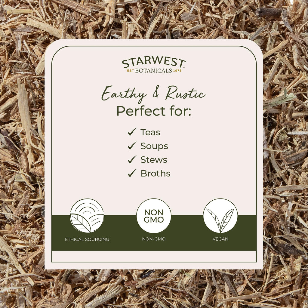 Starwest Botanicals Nettle Root organic certification label detail