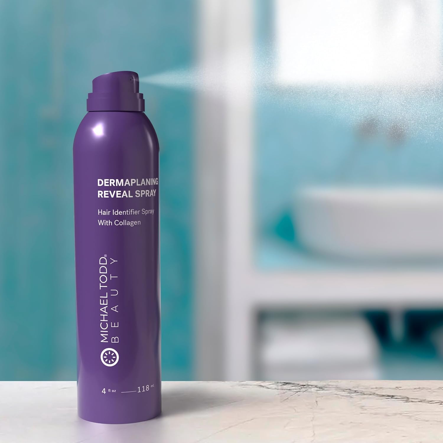 Radiance Reveal Mist collagen-infused spray for facial hair identification