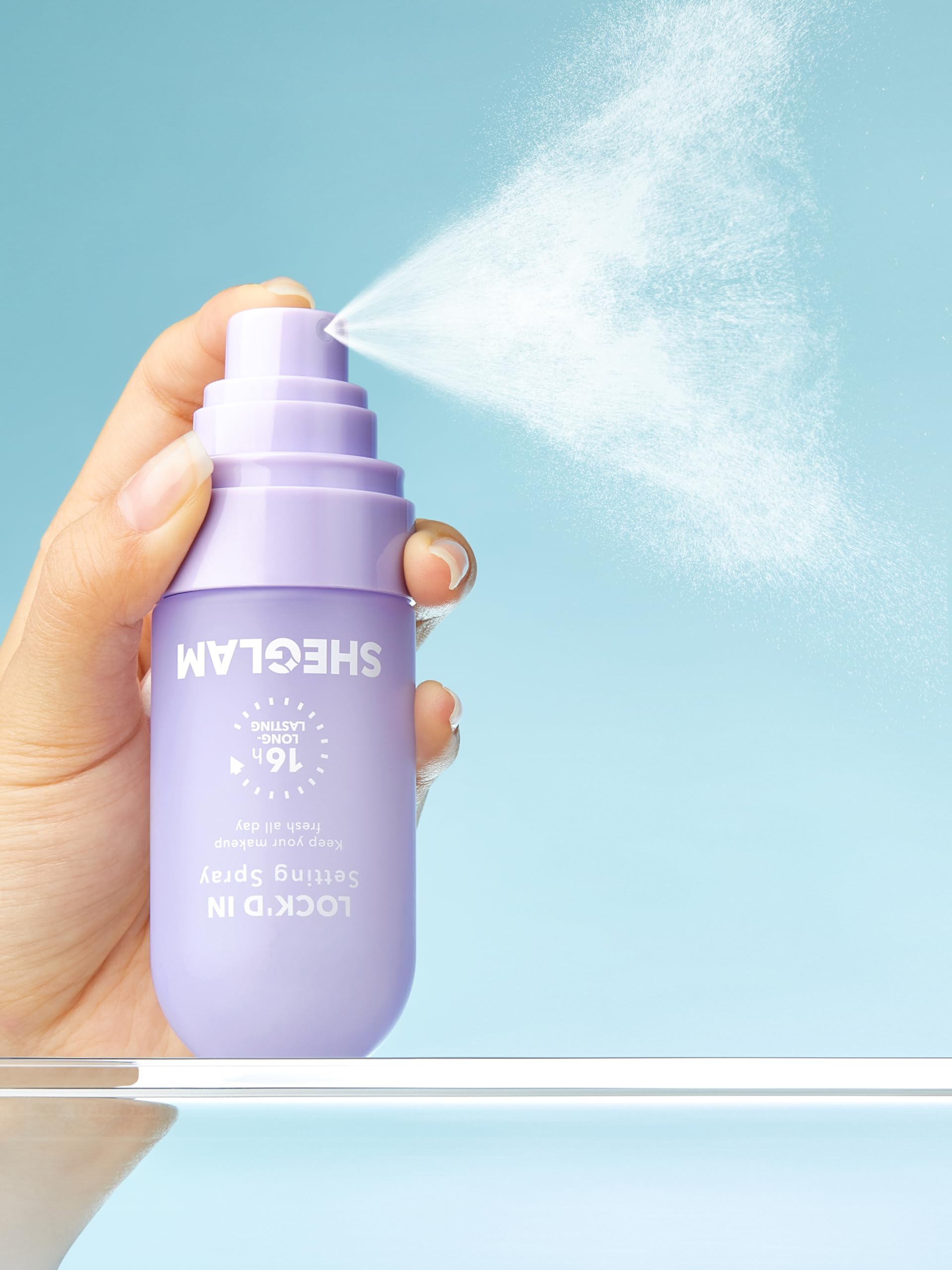 Sheglam Lockd In Setting Spray lifestyle makeup look