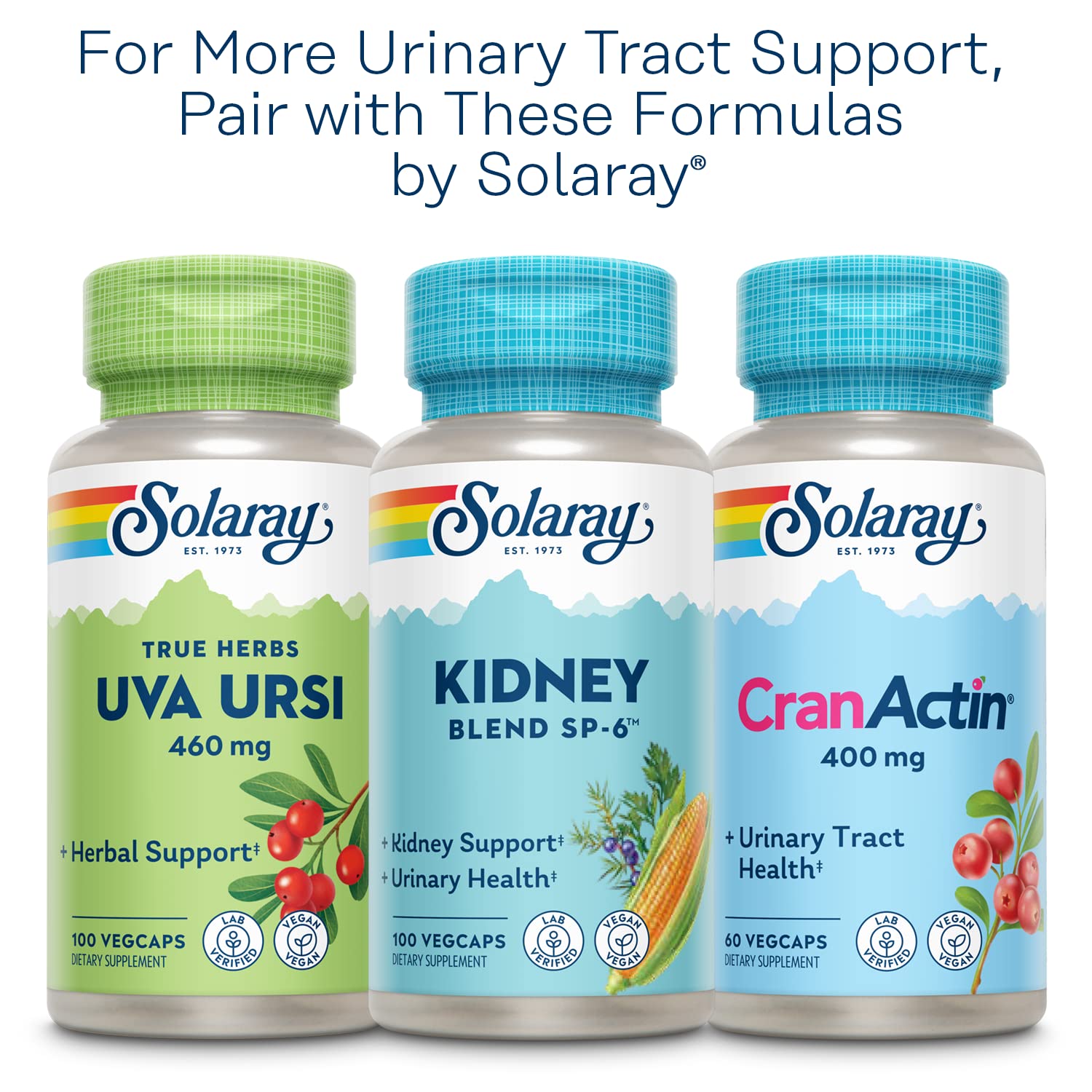 Solaray Nettle Leaf 180 Vegetarian Capsules Bottle
