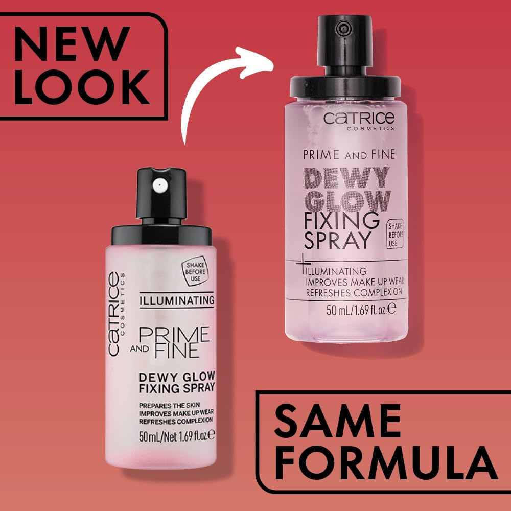 Catrice vegan and cruelty free illuminating setting spray label details and ingredient list