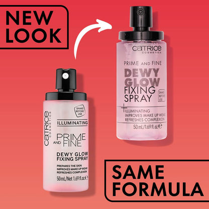 Catrice vegan and cruelty free illuminating setting spray label details and ingredient list