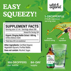 Alcohol free stinging nettle root drops for urinary support
