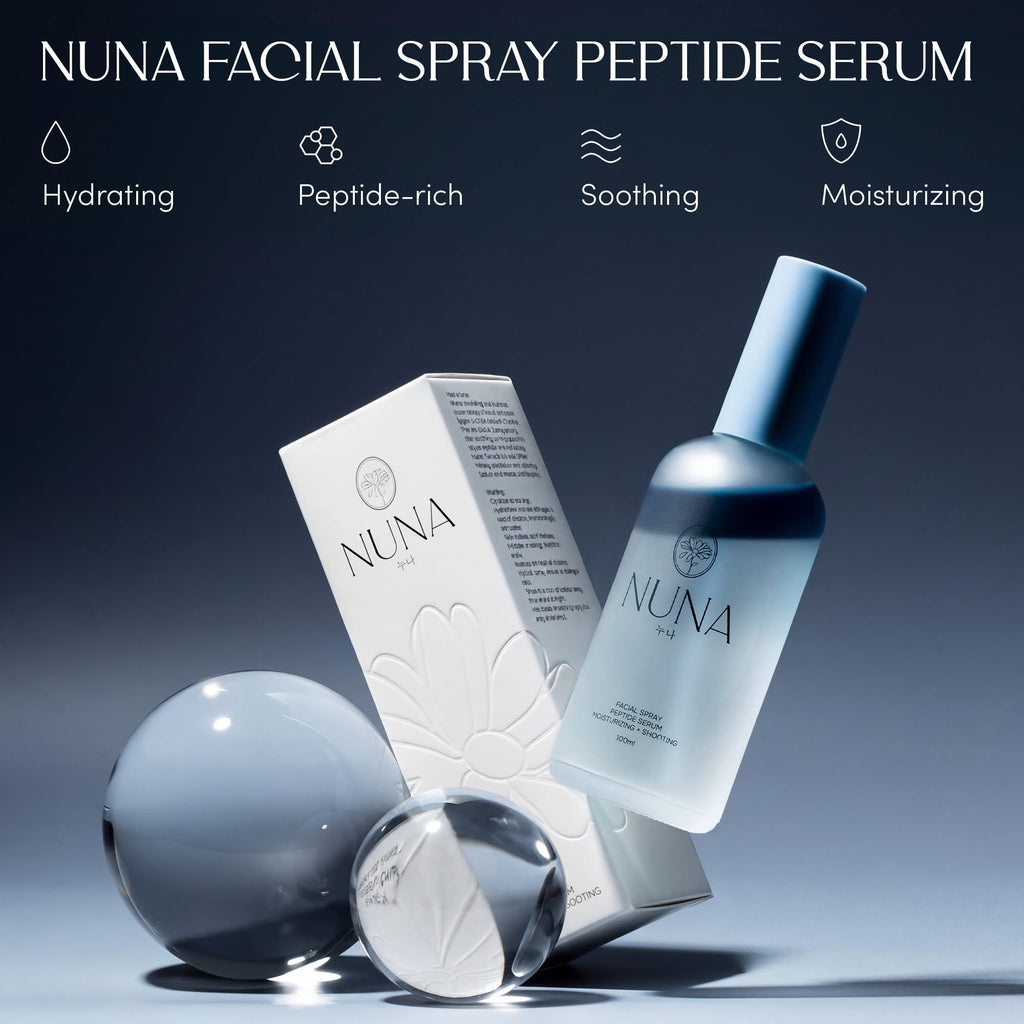 Nuna Ultra Hydrating Face Serum Spray complete packaging set