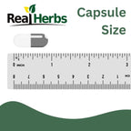 Close up of Real Herbs stinging nettle root bottle packaging