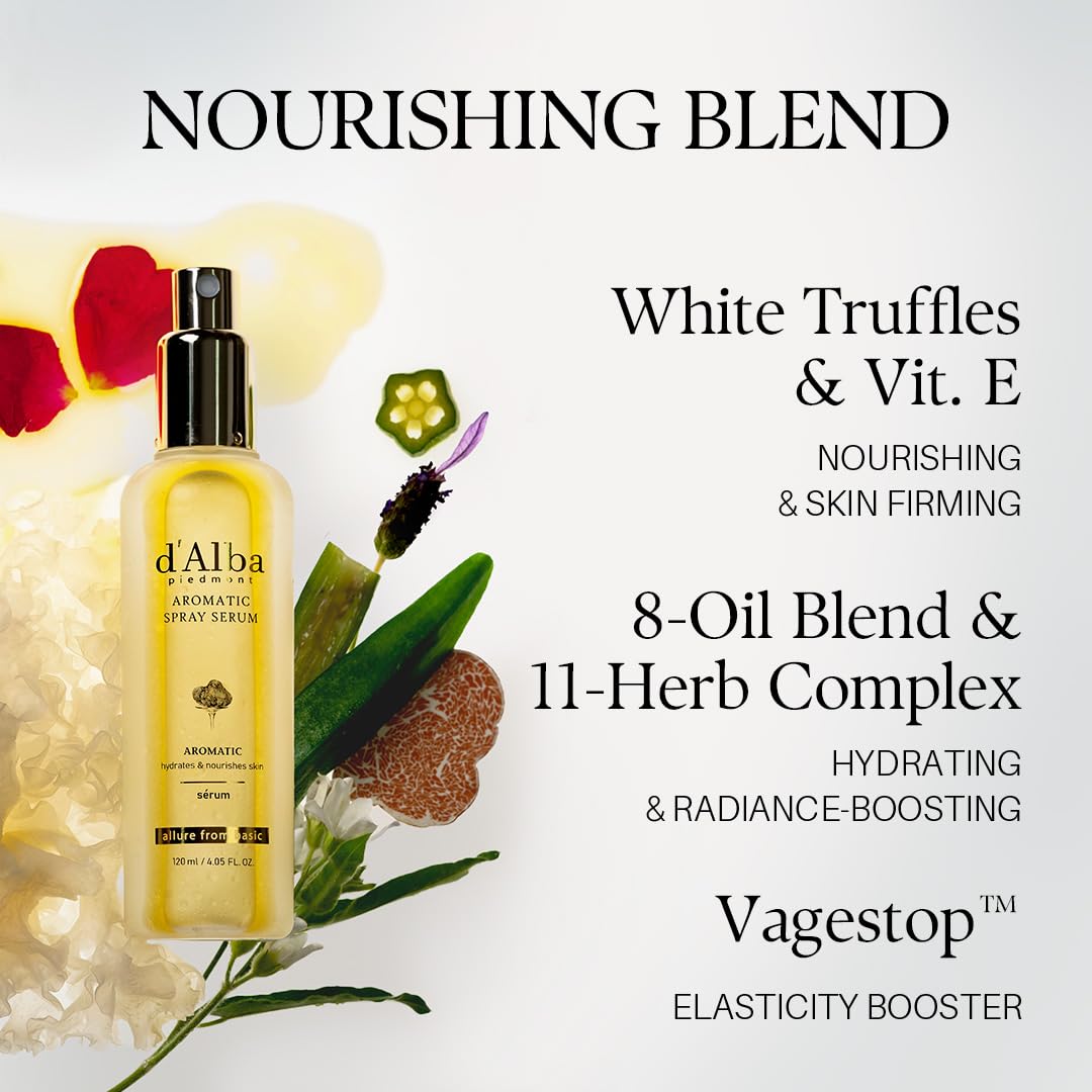 D'Alba Piedmont facial mist 4.05 fluid ounce bottle branding