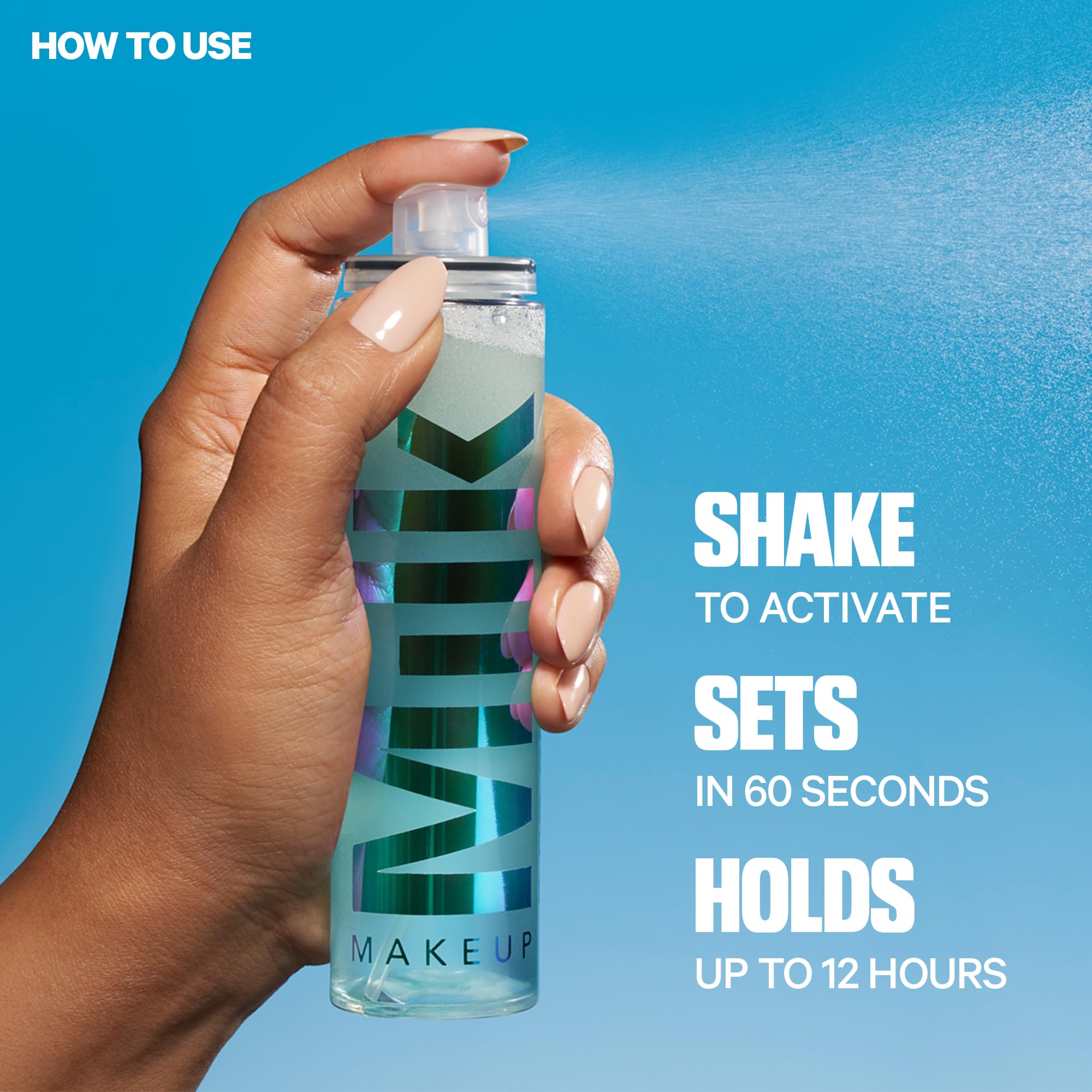 The mist nozzle of the Milk Makeup Hydro Grip spray